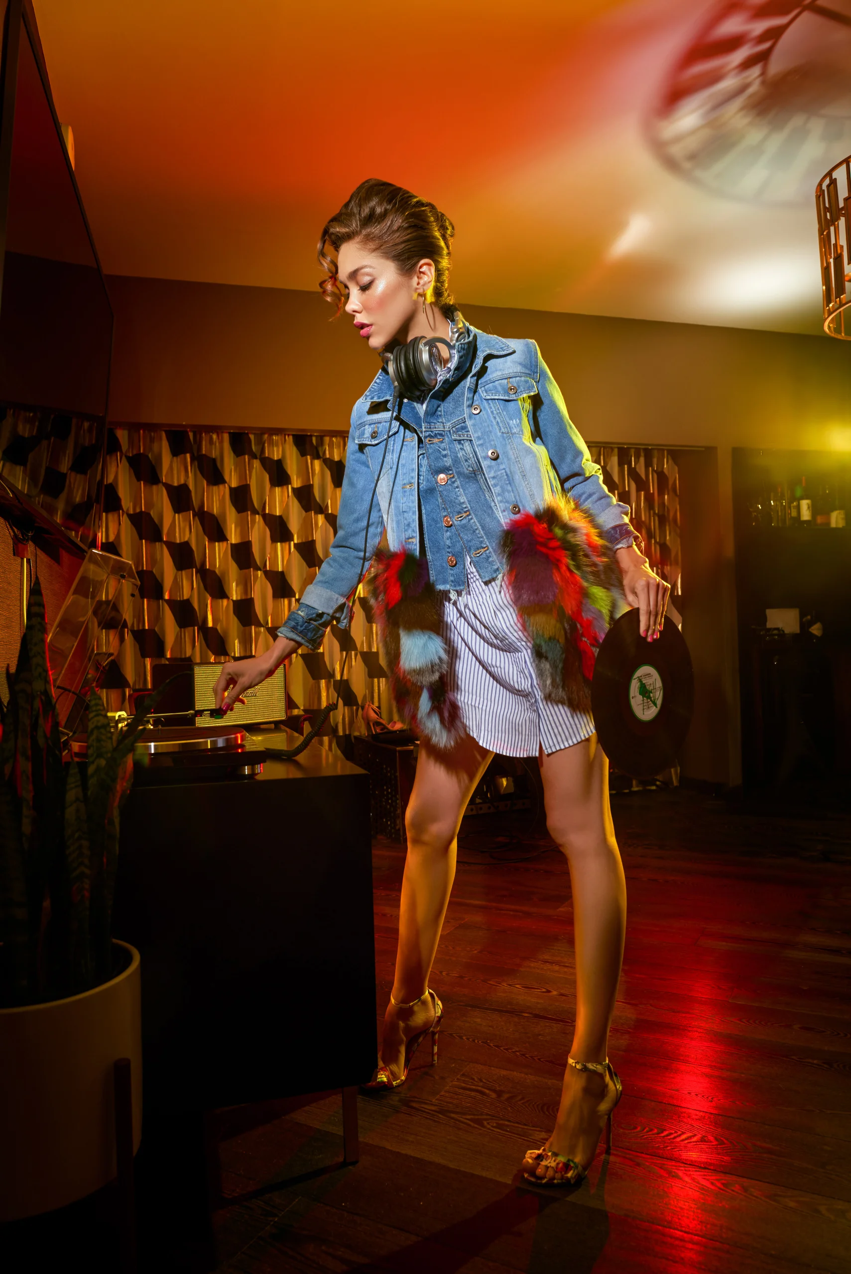 Fashion portrait from Erika Barker’s Wacom collaboration at the Roxy Hotel in New York.