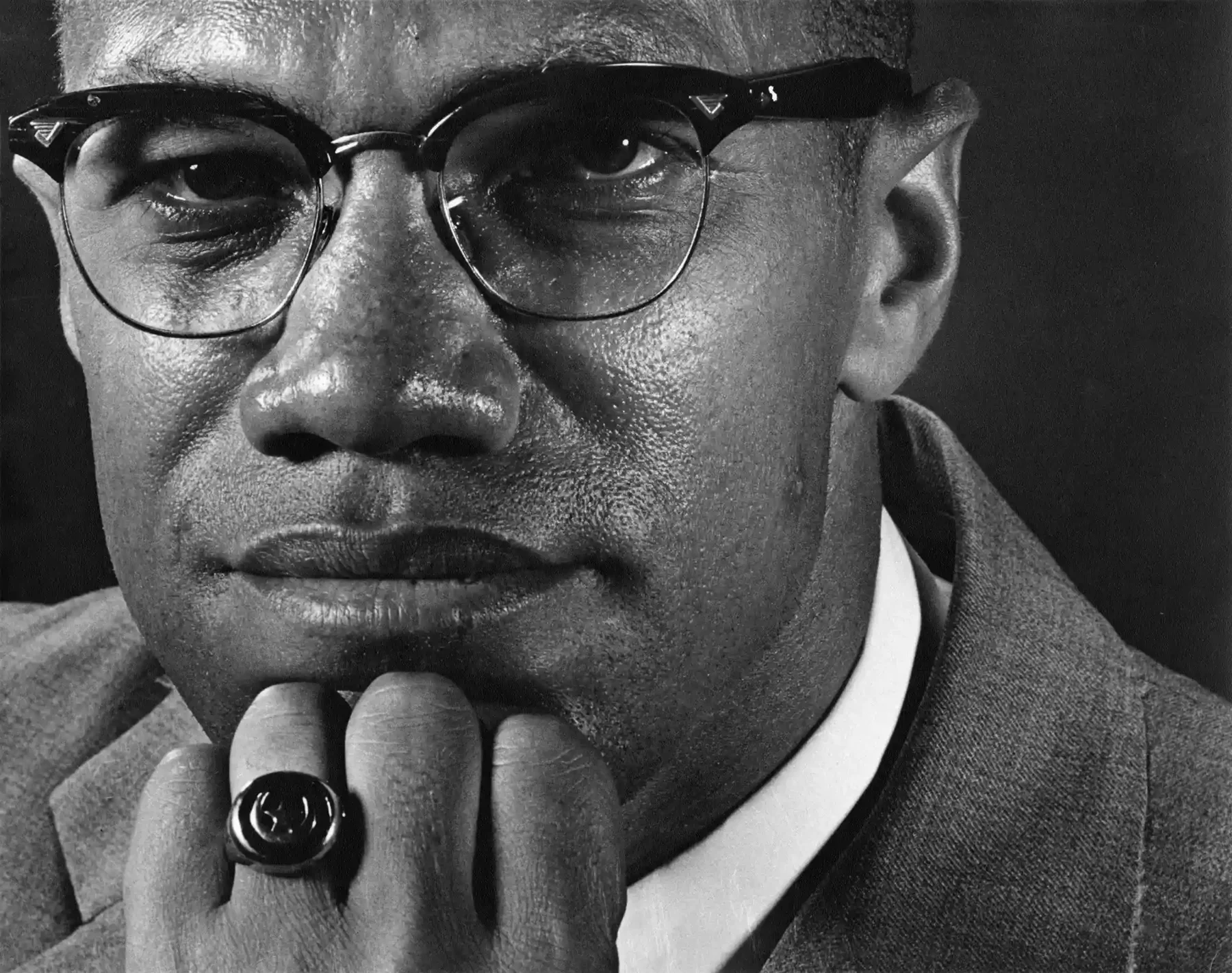 Malcom X, New York, 1964 - By Eddie Adams